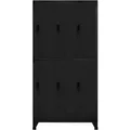 vidaXL Schließfachschrank Schwarz 90x45x180 cm Stahl Modell 1