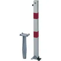 ALBERTS Absperrpfosten KLAPPY-BO 70x70 mm Dreik. Einbet.