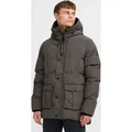 INDICODE IDSticks Herren Steppjacke Winterjacke Jacke mit Kapuze regulierbarem Elastikband hohem Kragen Eingrifftaschen Label-Details Regular fit - XL