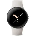Google Pixel Watch LTE polished silver/chalk - Weiß