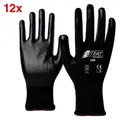NITRAS SAFETY unisex Arbeitshandschuhe 3500 schwarz Größe 6, 12 Paar