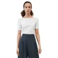 Marc O'Polo T-Shirt T-shirt, short-sleeve, boat-neck weiß XL (42)