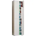 VCM Büroschrank "Lona", BxHxL: 39 x 223 x 70 cm, Holzwerkstoff - weiss