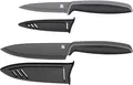 WMF Messer-Set Küchenmesser Kochmesser 2-teilig Touch Stahl schwarz MesserSet