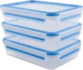 EMSA 515645 - EMSA Frischhaltedosen Set CLIP & CLOSE blau 3x 1,2 l