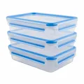 Emsa Clip & Close 2.0 Frischhaltedose 3er Set Frischhalte Dose Transparent 1.2 L