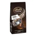 Lindt Schokolade LINDOR Kugeln 60% Kakao Extra Dunkel | 137 g Beutel | ca. 10 Kugeln feinherbe Edelbitter Schokolade mit zartschmelzender Füllung | Pralinen-Geschenk | Schokoladen-Geschenk