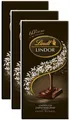 Lindt Lindor Edelbitter - Schokolade Dark 60% Cacao - 3 Tafeln je 100 Gramm
