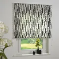 Liedeco Plissee Jalousie Faltrollo Grafik Fenster Tür 80 x 175 cm schwarz/weiß
