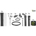 Gust. Alberts GmbH & Co. KG Maschendrahtzaun Set, anthrazit-metallic, 25 m