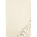BIBERNA Premium Jersey-Elasthan Spannbettlaken (Natur, 180 - 200 x 200 cm)""