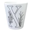 Floral Buchstabe X Blumentopf zum Ausmalen für Kunstliebhaber