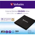 Verbatim 43886 Verbatim Slimline CD / DVD ReWriter USB-C