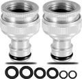 Messing Schlauch Wasserhahn Connector Adapter, 3/4 Zoll und 1/2 Zoll 2 in 1