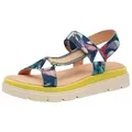 Tamaris TOUCH-IT flach kein Absatz 1-28703-44 Plateausandaletten TOUCH-IT blau 37 EU