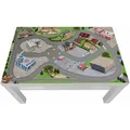 STIKKIPIX Möbelfolie LCK05, (Möbel NICHT inkl) Stadt City Möbelfolie Lack Tisch (90 x 55 cm) bunt|grau