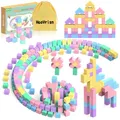 HaoVrisn Magnetische Bausteine Blöcke für Kinder, 45 Stück Magnetbausteine Magnet Spielzeug Kinder, Magnetisches Spielzeug ab 3 4 5 6 7 8 Geschenk für Jungen und Mädchen (2.5CM*2.5CM)
