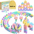 Magnetische Bausteine Kinder, 45 Stück, bunt, sicher, Lernspielzeug, Geschenk