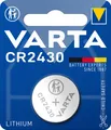 1x1er Blister-VARTA Lithium Batterie CR 2430 - 3V - Knopfzelle -Batterie 288mAh