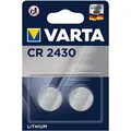 2x CR2430 3V Lithium Batterie Knopfzelle 3V 300mAh ø24,5x3,0mm VARTA 2er-Blister