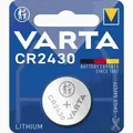 CR2430 Knopfzelle, 3V, Lithium, 280mAh, Ø24,5x3mm, ELECTRONICS, VE = 1er Blister