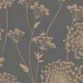 Xora Vliestapete, Grau, Kunststoff, Papier, Blume, 52x1005 cm, Made in Europe, Tapeten & Wandverkleidungen, Vliestapeten