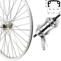 Hinterrad 12" Rücktritt silber Kasten-Alu, RBN,  Zub.