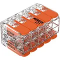 Wago Verbindungsklemme Compact, 221-420, 10 Leiter, 4mm², mit Hebel, 15 Stück