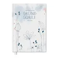 Eine der Guten Lehrerkalender 2025 2026, A5 Grundschulplaner, 1 Doppelseite pro Woche, Hardcover Schulplaner für Schuljahr 25/26, Mint Weiß Rosa, FSC Papier