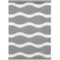 Lichtblick Rollo Welle, Klemmfix, grau, 80 x 220cm, Doppelrollo, zum Klemmen, ohne Bohren