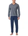 Schiesser Herren Schlafanzug lang mit Bündchen - Nightwear Set