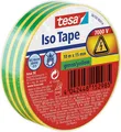 tesa Isolierklebeband, 10m x 15mm, grün/gelb