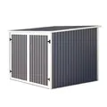 HATTORO Fahrradgarage Bicycle Fahrradbox Radel Bike box 5,6m³ Metall Dunkelgrau