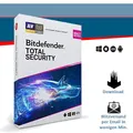 Bitdefender Total Security 2026, 3/5/10 Geräte - 1/2/3 Jahre, inkl. VPN