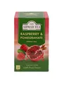 Ahmad Tea - Raspberry&Pomegranate - Grüner Tee mit Himbeer & Granatapfel - Mit Fruchtstücken – Einzeln Verpackte, Aromaversiegelte Teebeutel mit 2g Tee pro Portion - 20 Teebeutel mit Band