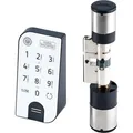 Burg-Wächter Smartes-Türschloss Entry Easy 7602 FP, mit Keypad, Schließzylinder mit Bluetooth, App-fähig, PIN & Fingerabdruck