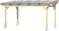 Skanholz Terrassendach Sanremo, BxT: 541x300 cm, Bedachung Doppelstegplatten, Leimholz