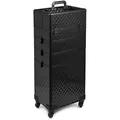 SEVICO Kosmetikkoffer Schminkkoffer Beauty Make-up Case Multikoffer professioneller Make-up Rollkoffer Organizer für die Reise abschließbare Friseurkoffer mit 360° drehbaren Rollen B:35xT:25,5xH:83 cm