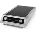 Induktionskocher Modell 7000, Profi Line, 400v/7000w, 405x700x(h)145mm - Hendi
