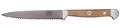 Güde Messer Solingen Gemüsemesser Alpha Olive, Tomatenmesser 13 cm mit Wellenschliff - CVM-Messerstahl -