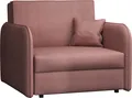 MIRJAN24 Schlafsofa Viva Loft I, Schlaffunktion und Bettkasten, Polstersofa vom Hersteller, Sessel, Stilvoll Couch (Farbe: Mono 235)