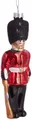 BRUBAKER Christbaumschmuck Mundgeblasene Weihnachtskugel Grenadier Guard, Englischer Soldat Weihnachtsschmuck aus Glas, handbemalt - 14 cm