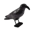 BURI Vogelabwehr 35cm mit Bewegungssensor, Krähenschreien für effektive Taubenabwehr, Vogelscheuche für Balkon, Garten, Terrasse