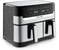 Tefal Heißluftfritteuse Jamie Oliver by Tefal Dual Easy Fry & Grill, 2 unabhängige Garzonen, 2700 W, Heissluftfritteuse Doppelkammer, 8 automatische Programme, EY90JDE
