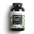 natural elements Ginkgo biloba – optimal dosiert mit 3750mg pro Kapsel