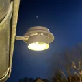 6 Dachrinnen Solarleuchten LED Lampen Schwarz Garten Außen Wege Regenrinne Zaun