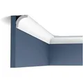 ORAC DECOR CB520N BASIXX Stuck Zierprofil Zierleiste Eck-Wand-Decken-Leiste 2 m 200 cm x 3,5 cm x 3,5 cm Weiß
