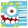 Partycards Einladungskarten Kindergeburtstag Mädchen und Junge, 12 Stck, Postkartenformat A6, Kinder Einladungskarten Geburtstag, Einladungskarten Kindergeburtstag Junge