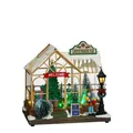 LuVille Weihnachtsdorf-Miniatur-Wintergewächshaus - L21 x B14 x H20 cm