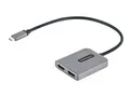 StarTech.com USB-C to Dual HDMI MST HUB, Dual HDMI 4K 60Hz, USB Type C Multi Monitor Adapter for Laptop w/ 1ft (30cm)
